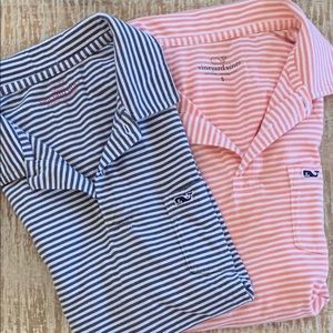 Set of two men’s Vineyard Vines striped polos